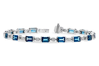 A282-66314: BRACELET 7.90 LONDON BLUE TOPAZ 8.13 TGW