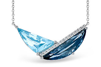 A282-67241: NECK 4.66 BLUE TOPAZ 4.75 TGW (18")