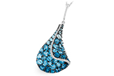 E197-23586: NECK 4.81 BLUE TOPAZ 4.94 TGW