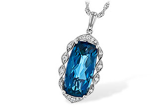 F199-92641: NECK 6.70 LONDON BLUE TOPAZ 6.81 TGW