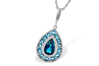 F199-95432: NECK 2.55 TW BLUE TOPAZ 2.65 TGW