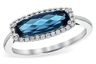 F199-96350: LDS RG 1.79 LONDON BLUE TOPAZ 1.90 TGW