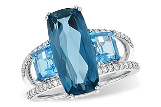 F199-97223: LDS RG 6.40 TW BLUE TOPAZ 6.67 TGW