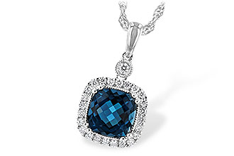 G199-01732: NECK 1.63 LONDON BLUE TOPAZ 1.80 TGW (7MM LBT)