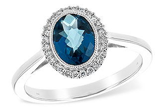 H199-01750: LDS RG 1.27 LONDON BLUE TOPAZ 1.42 TGW