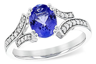 H199-98177: LDS RG 1.15 TANZANITE 1.30 TGW