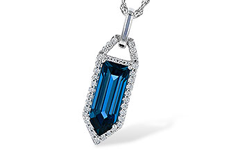 H282-66277: NECK 2.95 LONDON BLUE TOPAZ 3.12 TGW