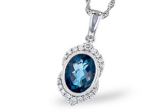 K282-72704: NECK 1.96 LONDON BLUE TOPAZ 2.10 TGW