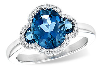 M199-97240: LDS RG 3.04 TW LONDON BLUE TOPAZ 3.20 TGW